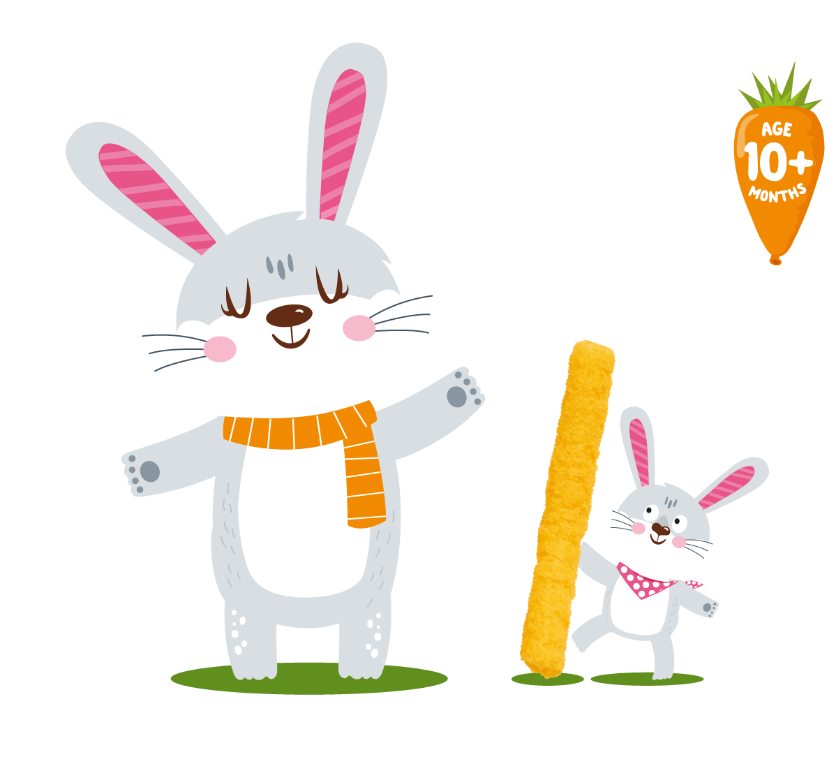 Chloe's Organics Bunny Rabbit characters